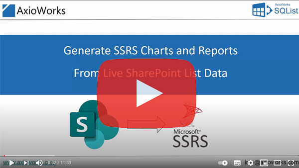 Generate SSRS Charts and Reports from live SharePoint list data