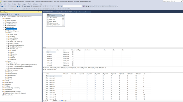SharePoint Online List vs SQL Server as Data Source in Power-BI – AxioWorks
